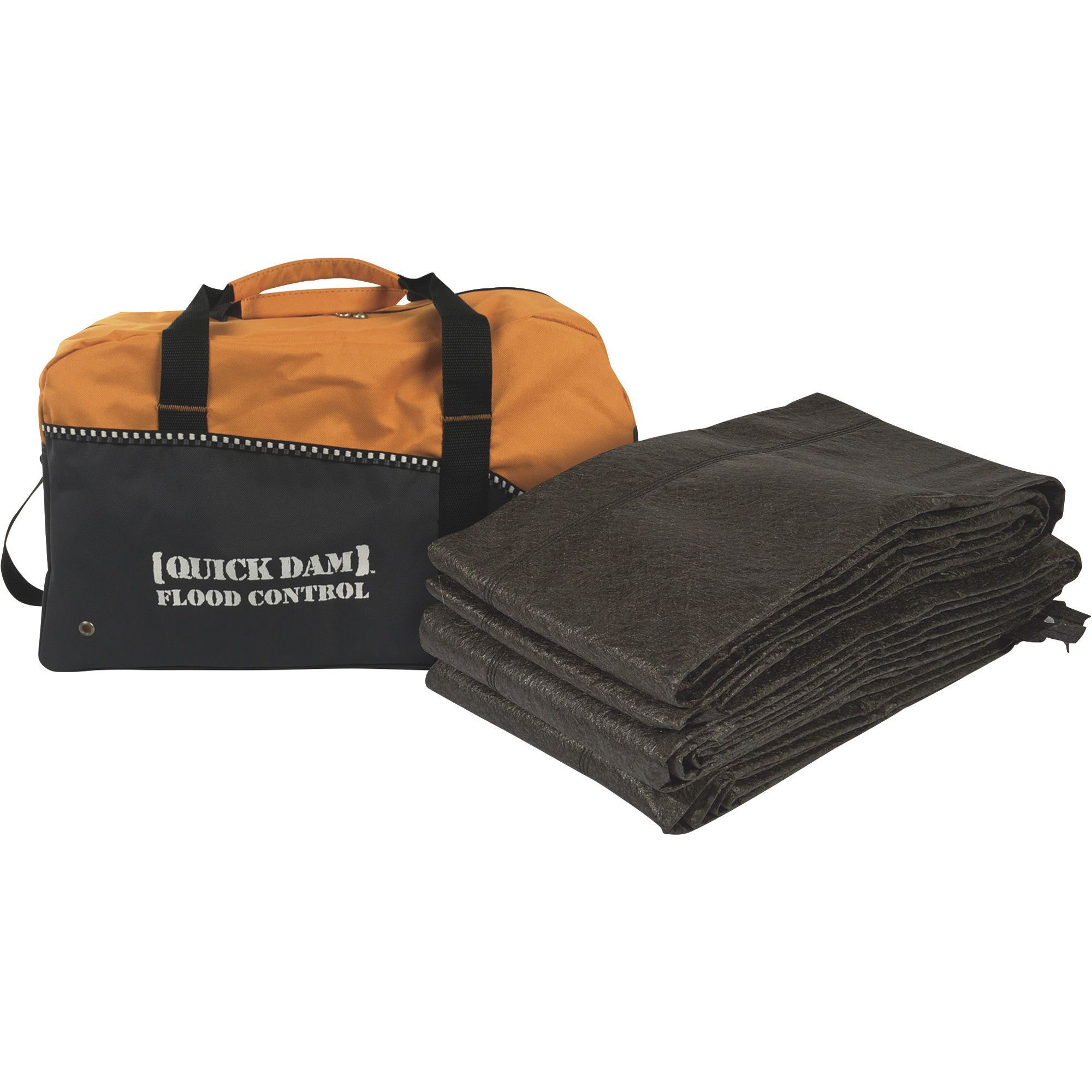 Quick Dam Flood Control Kit, Includes 4 Flood Barriers and Duffel Bag, Model# QDDUFF17-4